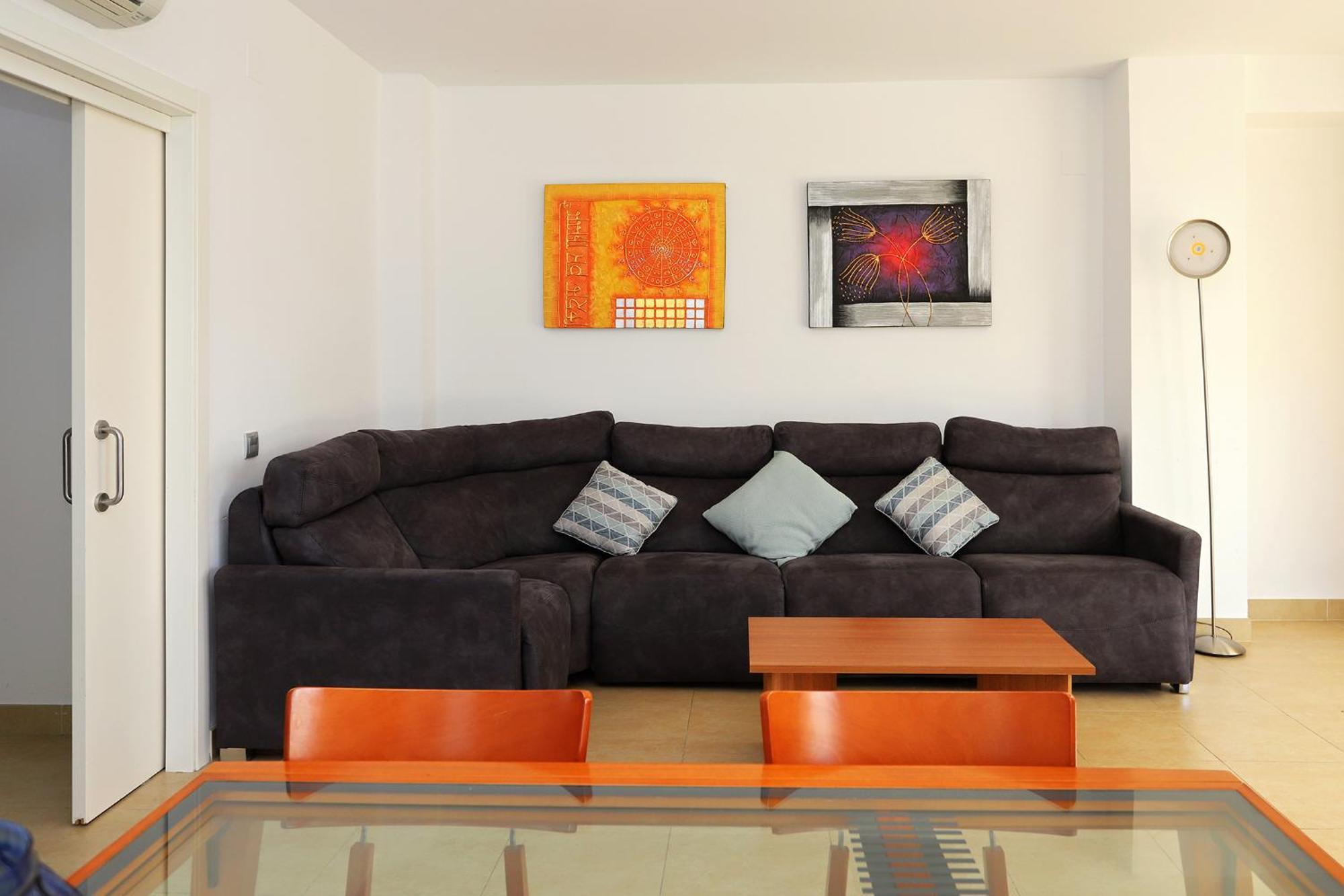 Вилла At014 A Pocos Metros De La Playa, Equipamiento Completo, Piscina Comunitaria Торредембарра Экстерьер фото